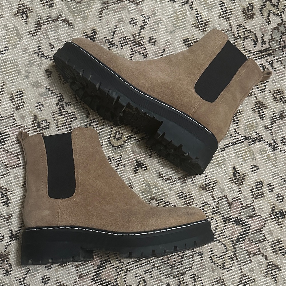 Marc Fisher chunky boots
